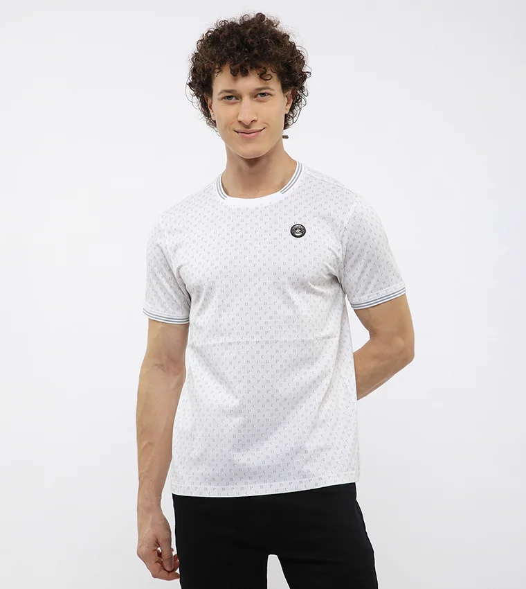 بيفرلي هيلز بولو كلوب BHPC AOP crew neck tee